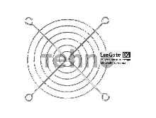 Решетка для вентилятора 90x90 ExeGate EG-090MR (90x90 мм, металлическая, круглая, никель)