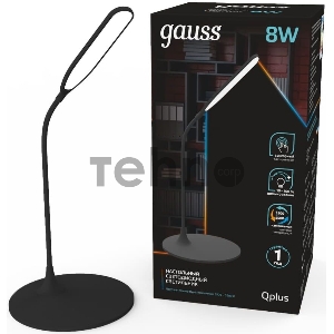 Светильник Gauss GT5022 настольный на подставке черный 8Вт