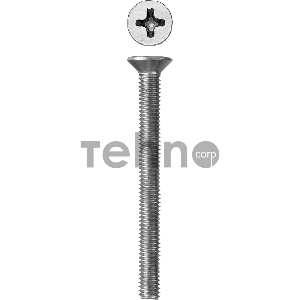 Винт DIN 965, M3 x 30 мм, 5 кг, кл. пр. 4.8, оцинкованный, ЗУБР