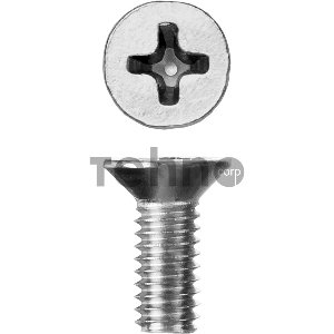 Винт DIN 965, M4 x 10 мм, 5 кг, кл. пр. 4.8, оцинкованный, ЗУБР