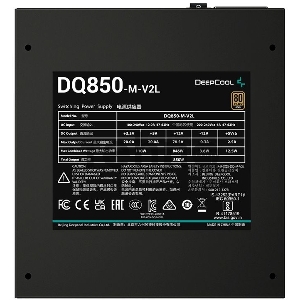 Блок питания Deepcool Quanta DQ850-M-V2L (ATX 2.31, 850W, Full Cable Management, PWM 120mm fan, Active PFC, 80+ GOLD) RET