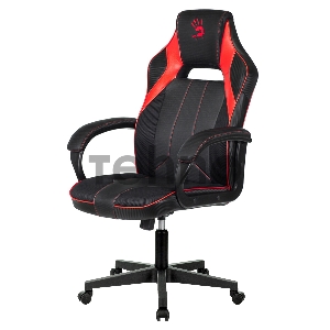 Кресло игровое A4Tech Bloody GC-300, черный/красный, эко.кожа/ткань, крестовина пластик