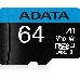 Флеш карта microSD 64GB ADATA microSDHC Class 10 UHS-I A1 100/25 MB/s (SD адаптер), фото 4