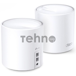 Система TP-Link Mesh AX3000 Whole Home  Wi-Fi System, Wi-Fi 6, 2402Mbps (4 streams) at 5GHz and 574Mbps (2 streams) at 2.4GHz, 2 Gigabit ports of each unit, support OFDMA, MU-MIMO, 802.11k/v/r seamless roaming, support WPA3, HomecareTM system, easy setup 