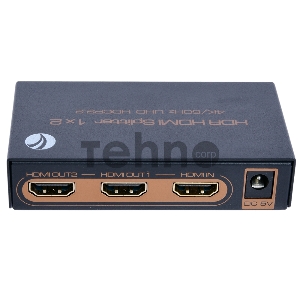 Разветвитель HDMI Spliitter 1=>2  2.0v, VCOM <DD422>