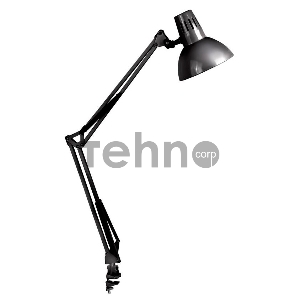 Светильник настольный, Camelion KD-312  C02  чёрный ( 230V 60W, E27)