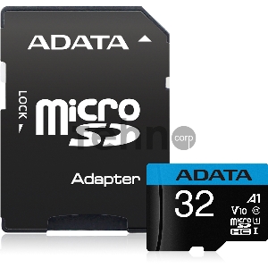 Флеш карта microSD 32GB ADATA microSDHC Class 10 UHS-I A1 100/20 MB/s (SD адаптер)