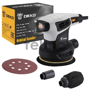 Эксцентриковая шлифовальная машина Deko DKG400-125 400Вт