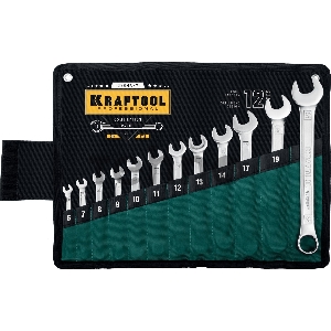 Набор комбинированных гаечных ключей 12 шт, 6 - 22 мм, KRAFTOOL