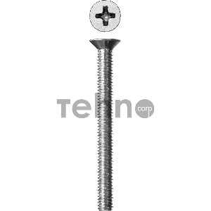 Винт DIN 965, M4 x 45 мм, 5 кг, кл. пр. 4.8, оцинкованный, ЗУБР