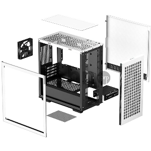 Корпус Deepcool CH370 белый без БП mATX 1x120mm 1xUSB2.0 1xUSB3.0 audio bott PSU