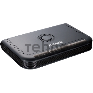 Шлюз D-Link DVG-5004S/D1A, VoIP Gateway with 8 FXS ports, 1 10/100/1000Base-T WAN port, and 4 10/100/1000Base-T LAN ports. Call Control Protocol SIP, P2P connections, PPPoE, PPTP support, 802.1p Compliant
