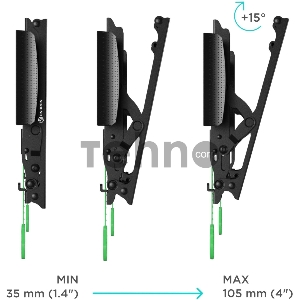 Кронштейн ONKRON TM4 для телевизора 17-43 наклонный, чёрный