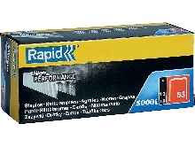 Тонкие скобы RAPID 12 мм, супертвердые, профессиональные тип 53 (A / 10 / JT21), 5000 шт
