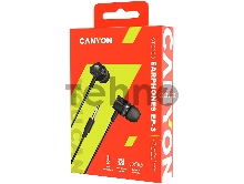 Наушники CANYON CNE-CEP3DG Стерео наушники с микрофоном, 1,2 М, темно-серый