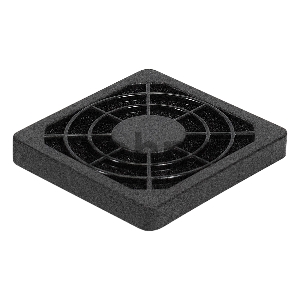 Решетка для вентилятора с фильтром 50х50 ExeGate EG-050PSFB (50х50 мм, пластиковая, квадратная, с пылевым фильтром, черная)