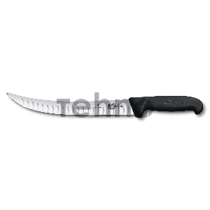 Нож кухонный Victorinox Fibrox (5.7223.25) стальной разделочный лезв.250мм прямая заточка черный