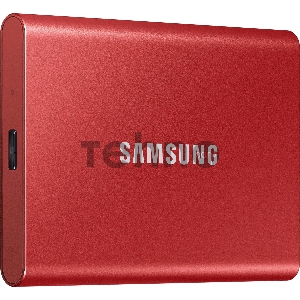 Твердотельный накопитель Samsung SSD 500GB T7 Touch, USB Type-C, R/W 1000/1050MB/s, Red
