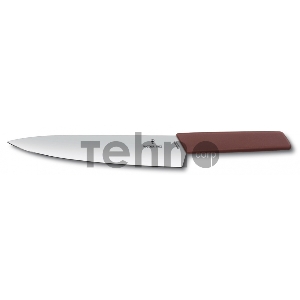 Нож кухонный Victorinox Swiss Modern (6.9016.221B) стальной разделочный лезв.220мм красный блистер