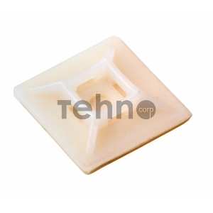 Площадка под винт самоклеящаяся REXANT 28х28 мм, белая, упаковка 100 шт.