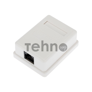 Розетка компьютерная внешняя, 1-порт RJ-45 (8P8C), UTP неэкранированная, категория 6, REXANT