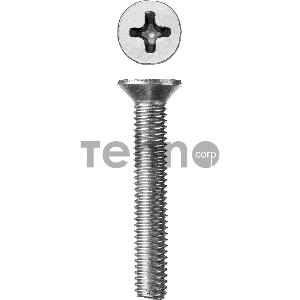 Винт DIN 965, M5 x 35 мм, 5 кг, кл. пр. 4.8, оцинкованный, ЗУБР