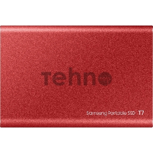 Твердотельный накопитель Samsung SSD 500GB T7 Touch, USB Type-C, R/W 1000/1050MB/s, Red