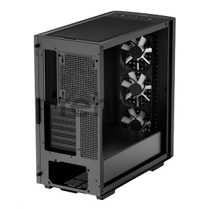 Корпус Deepcool CK560 без БП, боковое окно (закаленное стекло), 3xARGB LED 120мм вентилятора спереди и 1x140мм вентилятор сзади, черный, ATX