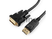 Кабель DisplayPort-DVI Gembird/Cablexpert  1м, 20M/19M, черный, экран, пакет(CC-DPM-DVIM-1M)