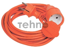 Удлинитель-шнур 1х5м вилка+розетка 2P+PE IP44 УШ-01РВ 3х1 оранж. ИЭК WUP10-05-K09-44