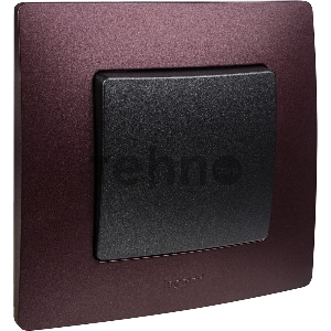 Выключатель одноклавишный, автоматические клеммы, Etika, 10AX, 250В~, антрацит Выключатель одноклавишный, автоматические клеммы, Etika, 10AX, 250В~, антрацит