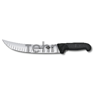 Нож кухонный Victorinox Fibrox (5.7323.25) стальной разделочный лезв.250мм прямая заточка черный