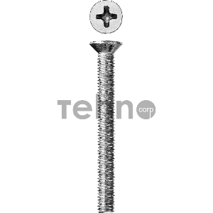 Винт DIN 965, M5 x 45 мм, 5 кг, кл. пр. 4.8, оцинкованный, ЗУБР