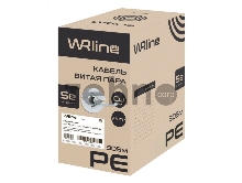 Кабель информационный WRline WR-FTP-4P-C5E-PE-BK кат.5E F/UTP 4X2X24AWG PE внешний 305м черный