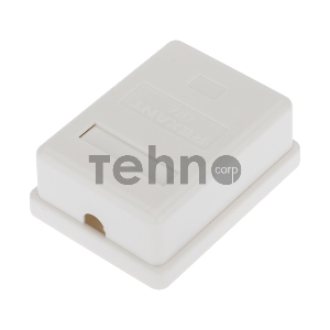 Розетка компьютерная внешняя, 1-порт RJ-45 (8P8C), UTP неэкранированная, категория 6, REXANT