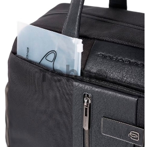 Сумка дорожная Piquadro Brief2 BV4447BR2/N черный натур.кожа/ткань Сумка дорожная Piquadro Brief2 BV4447BR2/N черный натур.кожа/ткань