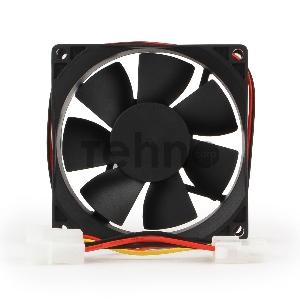 Вентилятор для корпуса Gembird 80x80x25mm, широкий разъем 4pin 8025K/FANCASE-4