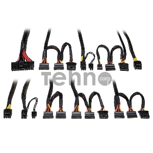 Блок питания Exegate EX235029RUS Блок питания 500W Exegate <RM-500ADS> APFC,2х8 cm fan, 20+4pin/(4+4)pin , 2xPCI-E , 9xSATA