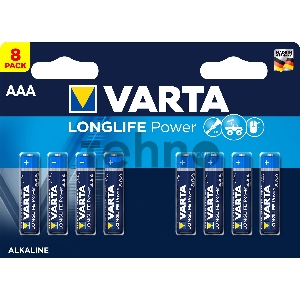 Батарейка Varta LONGLIFE POWER (HIGH ENERGY) LR03 AAA BL8 Alkaline 1.5V (4903) (8/160) (8 шт.)