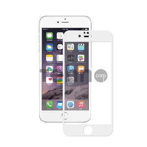 Пленка защитная Deppa стекло 3D для Apple iPhone 6/6S Plus, 0.3 мм, белое, Deppa