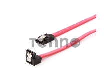 Кабель интерфейсный SATA Cablexpert CC-SATAM-DATA90, 50см, угловой разъем, 7pin/7pin, защелка, пакет