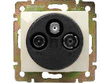 Розетка Legrand 774335 TV-RD-SAT Valena звезда 1,5Дб 2400МГц (слоновая кость)