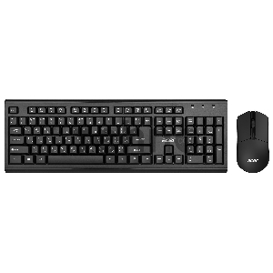 Клавиатура + мышь Acer OKR120 клав:черный мышь:черный USB беспроводная Multimedia