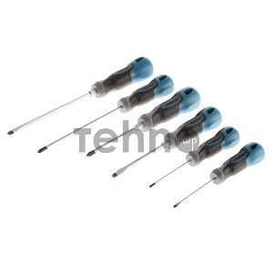 Набор отверток GROSS 12164 6 шт, S2, трехкомпонентная рукоятка