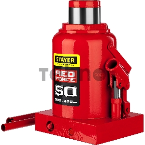 Домкрат STAYER 43160-50_z01  гидравлический бутылочный red force 50т 300-480мм