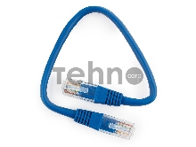Патч-корд медный UTP Cablexpert PP10-0.25M/B кат.5e, 0.25 м, литой, многожильный (синий)