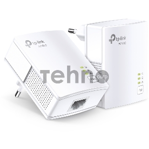 Сетевой адаптер TP-Link AV1000 Gigabit Powerline Starter KitSPEED: 1000 Mbps PowerlineSPEC: Broadcom CPU, HomePlug AV2, 1+1 Gigabit PortFEATURE: Plug and Play, tpPLC Utility, Pair for More SecurityKIT: 2× TL-PA7017
