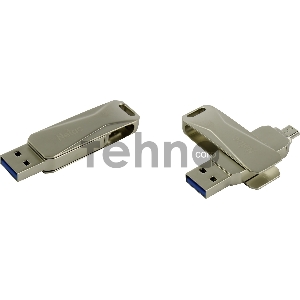 Флеш Диск Netac U381 64Gb <NT03U381B-064G-30PN>, USB3.0+microUSB, металлическая