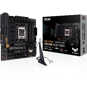 Материнская плата ASUS TUF GAMING B650M-PLUS WIFI AM5 micro-ATX 4xDDR5 2xPCIEx16 PCIEx1 2xM.2 HDMI DP 2.5GLAN WIFI (90MB1BF0-M0EAY0)