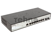 Сетевое оборудование D-Link DGS-1210-10/ME/A1A Коммутатор 2 уровня с 8 портами 10/100/1000Base-T и 2 портами 1000Base-X SFP 
